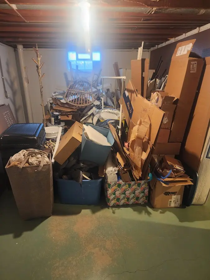 Roll-off dumpster container at job site for Construction Dumpster Rental in Chicago Ridge